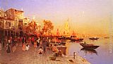 Famous Italian Paintings - An Italian Port
